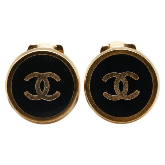 CHANEL Black Logo Earrings - Picture 2 of 6